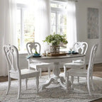 Ensemble de salle à manger 5 pièces avec table à pied central Magnolia Manor