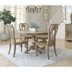Ensemble de salle à manger 5 pièces avec table à pied central Magnolia Manor