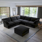 L-shape Sectional Sofa Modern Upholstered Modular Sofa