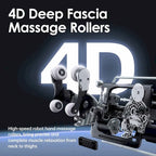 Fauteuil de massage 4D Ukuowu PS6500 avec IA Care, commande vocale, chargement sans fil et rail SL extra-long