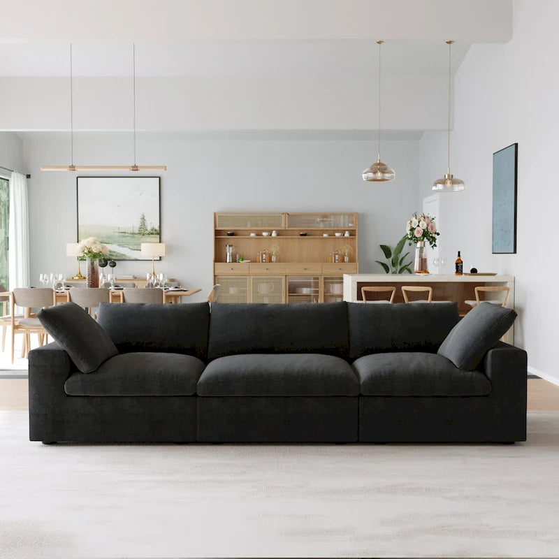 Canapé sectionnel convertible modulaire moderne pour salon