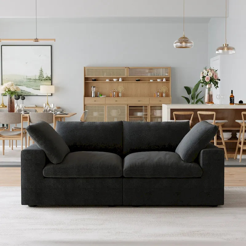 Canapé sectionnel convertible modulaire moderne pour salon