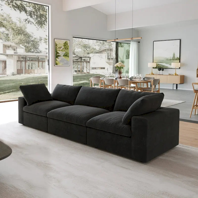 Canapé sectionnel convertible modulaire moderne pour salon