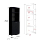 Lot de 3 bibliothèques 188 cm de large, 4 étagères, double armoire