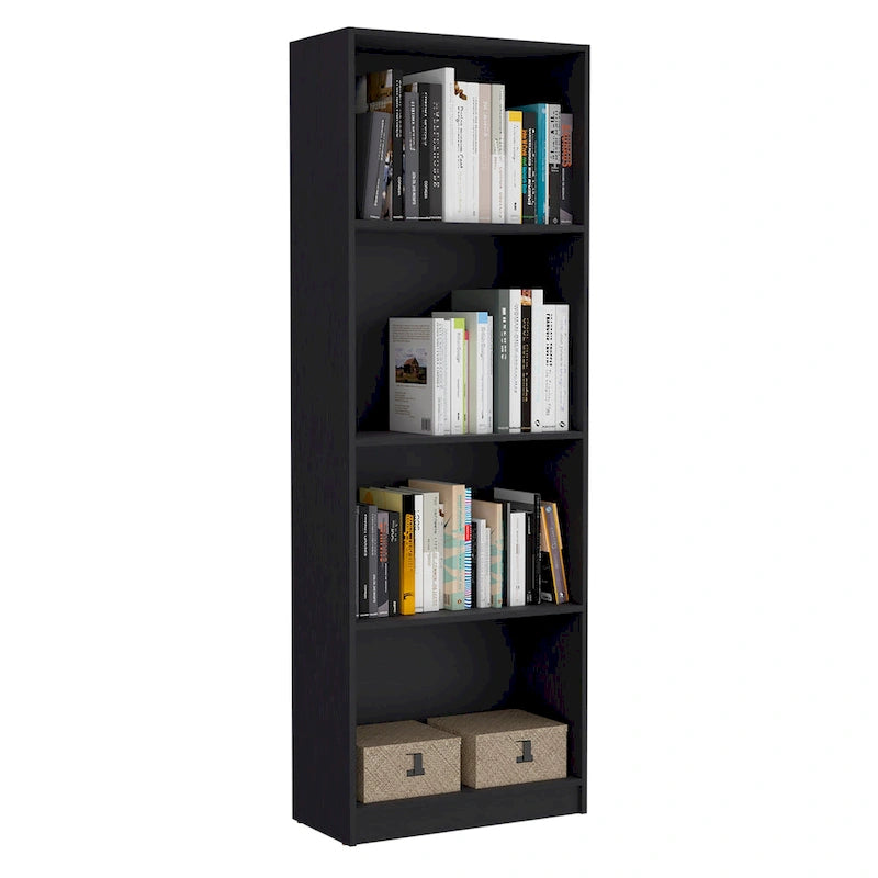 Lot de 3 bibliothèques 188 cm de large, 4 étagères, double armoire