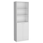 Lot de 3 bibliothèques 188 cm de large, 4 étagères, double armoire