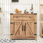 Meuble bas de ferme avec tiroirs et portes 80 cm - 39,5 P x 80 L x 80 H