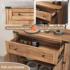 Meuble bas de ferme avec tiroirs et portes 80 cm - 39,5 P x 80 L x 80 H