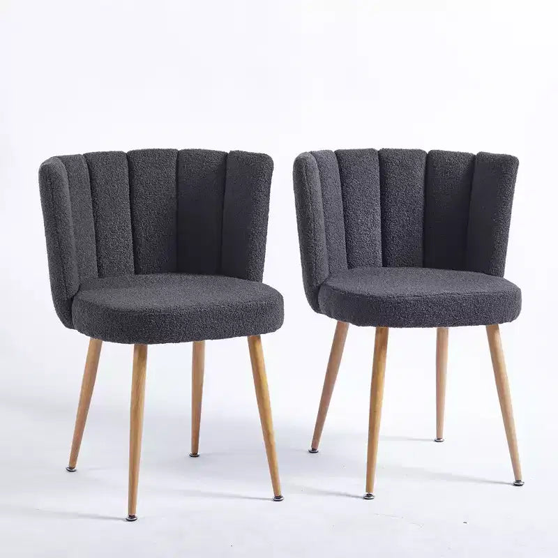 Lot de 2 chaises de salle à manger, chaises rembourrées avec assise ergonomique, pieds en métal, dossier confortable, chaise d'appoint moderne
