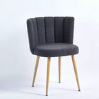 Lot de 2 chaises de salle à manger, chaises rembourrées avec assise ergonomique, pieds en métal, dossier confortable, chaise d'appoint moderne