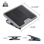 Repose-pieds ergonomique réglable EUREKA ERGONOMIC, 15,35 l x 11,81 P x 3,35 H, Noir