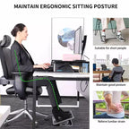 Repose-pieds ergonomique réglable EUREKA ERGONOMIC, 15,35 l x 11,81 P x 3,35 H, Noir
