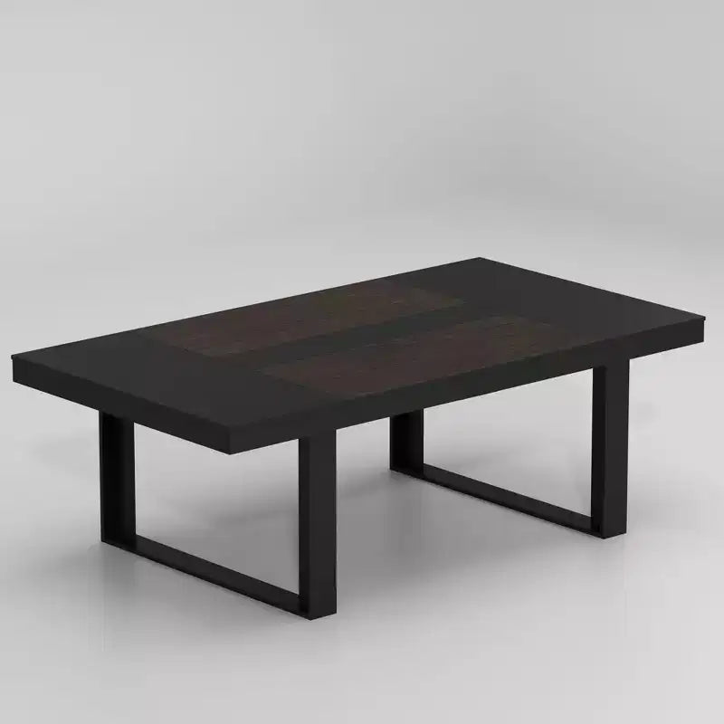 Table de réunion de bureau Famapy en bois moderne