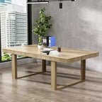 Table de réunion de bureau Famapy en bois moderne