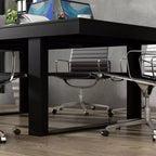 Table de réunion de bureau Famapy en bois moderne