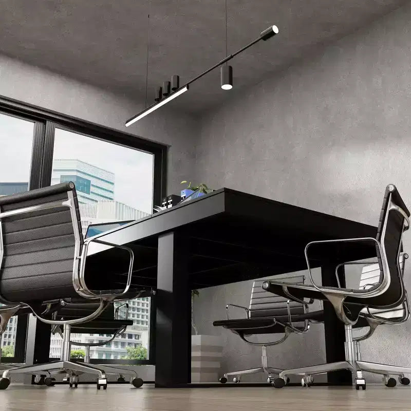 Table de réunion de bureau Famapy en bois moderne