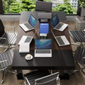 Table de réunion de bureau Famapy en bois moderne