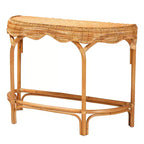 Table console en rotin marron naturel bali & pari Wakana Modern Bohemian