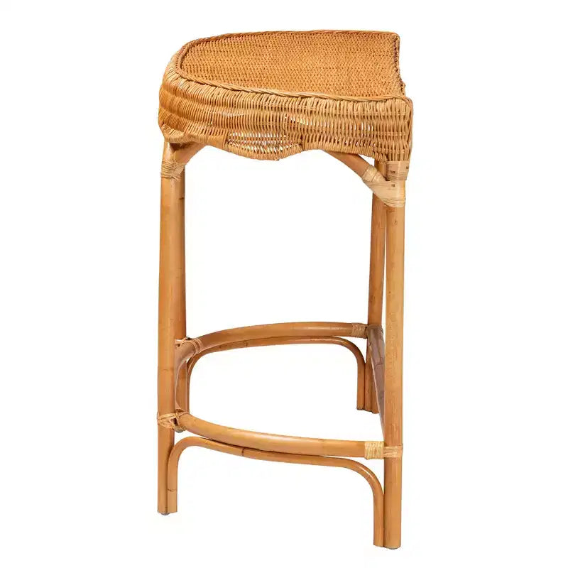 Table console en rotin marron naturel bali & pari Wakana Modern Bohemian