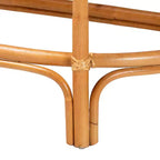 Table console en rotin marron naturel bali & pari Wakana Modern Bohemian