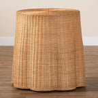 Table d'appoint en rotin festonné Bali & Pari Palm Bohemian Honey