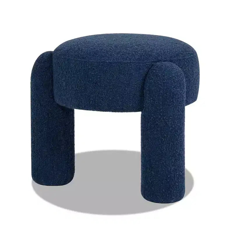 Jennifer Taylor Home Hugo Pouf Entièrement Rembourré Rond de 20,5 po