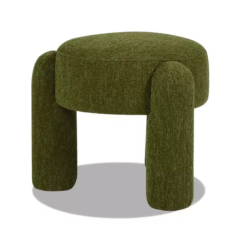 Jennifer Taylor Home Hugo Pouf Entièrement Rembourré Rond de 20,5 po