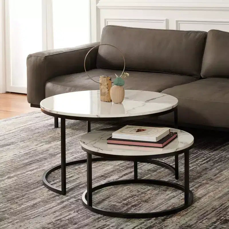 Table basse gigogne ronde Peppino 2 - Safavieh