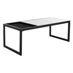 Table basse Zuri - COF6200A - Blanc/Noir - Safavieh