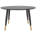 Beck Round Coffee Table - Black/Gold - Safavieh