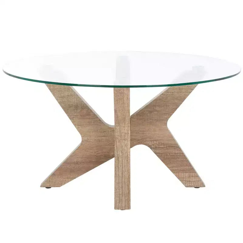 Table Basse Kaera - Multibrun/Verre - Safavieh
