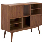 Meuble TV Javante à porte coulissante - MED9626 - Noyer - Safavieh