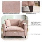Fauteuil surdimensionné en tissu chenille