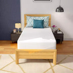 FDW Matelas en mousse à mémoire de forme Gel 12 pouces certifié CertiPUR-US pour un sommeil plus frais, soutien et soulagement de la pression, blanc