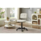 Chaise de bureau à domicile moderne VECELO sans accoudoirs, pivotante à 360 degrés, réglable en hauteur