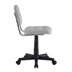 Chaise de bureau à domicile moderne VECELO sans accoudoirs, pivotante à 360 degrés, réglable en hauteur
