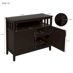 Desserte de cuisine et buffet de rangement marron