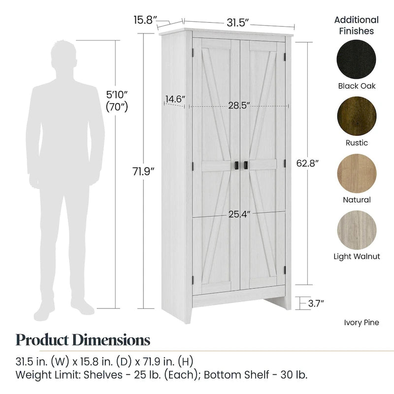 Armoire de rangement large