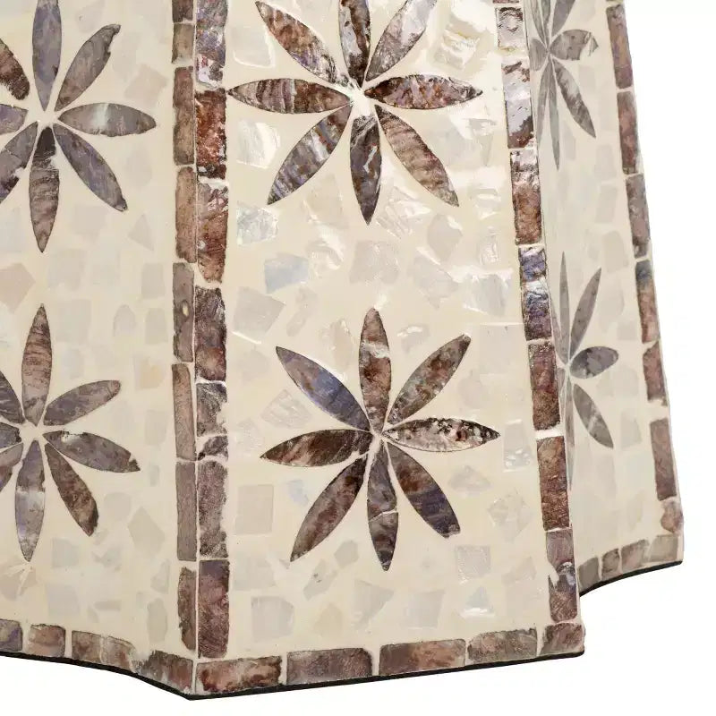 Table d'appoint Keerin - ACC1805A - Blanc/Or - Safavieh