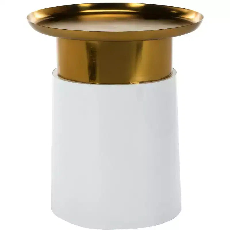 Zenith Tray Top Side Table - ACC3200 - Gold/White - Safavieh