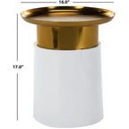 Table d'appoint avec plateau Zenith - ACC3200 - Or/Blanc - Safavieh