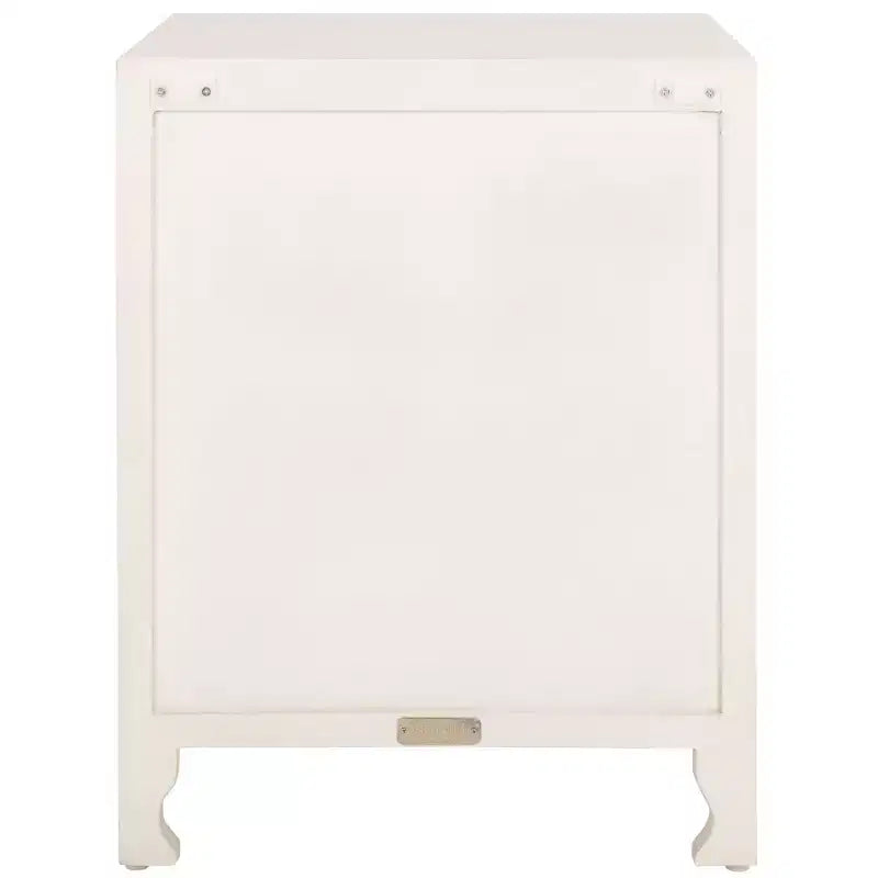 Table de Chevet Reimu 2 Étages 1 Porte - NST5306 - Blanc Délavé - Safavieh