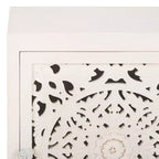 Table de Chevet Reimu 2 Étages 1 Porte - NST5306 - Blanc Délavé - Safavieh