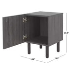 Table de chevet 1 porte Ophelia - NST9603 - Safavieh
