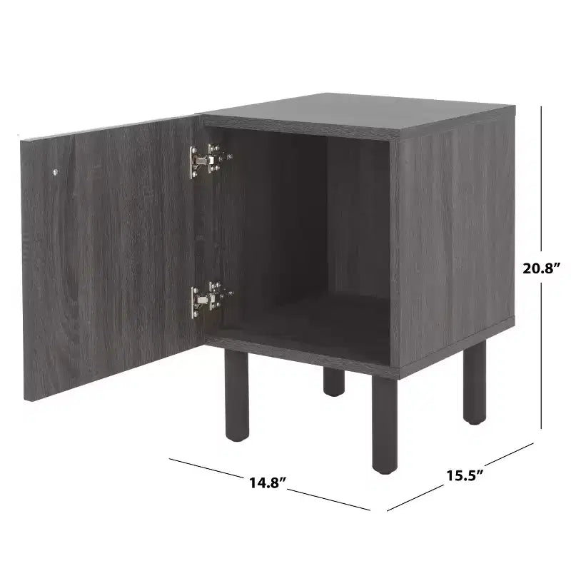 Table de chevet 1 porte Ophelia - NST9603 - Safavieh