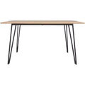 Alarick Dining Table - DTB5802 - Natural/Black - Safavieh