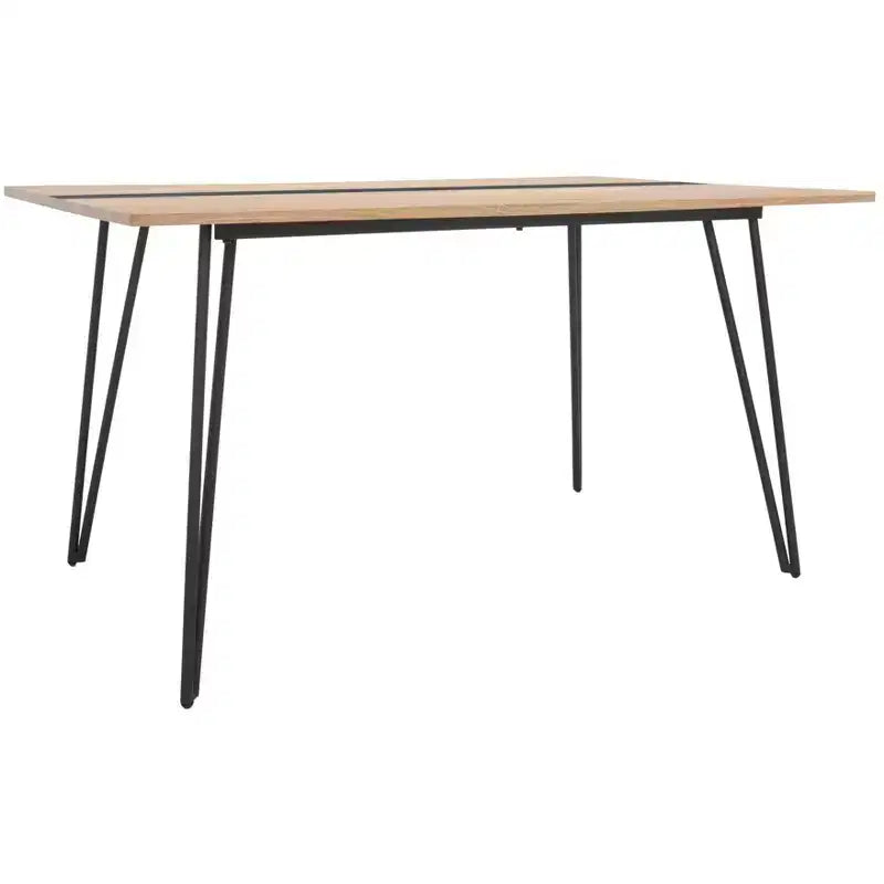 Table à manger Alarick - DTB5802 - Naturel/Noir - Safavieh