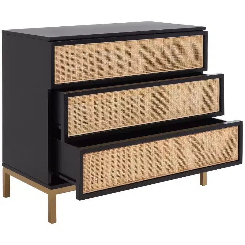 Commode 3 tiroirs en rotin Zadie - CHS5004 - Safavieh