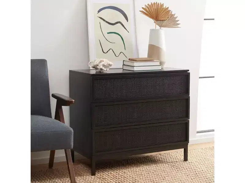 Commode 3 tiroirs en rotin Zadie - CHS5004 - Safavieh