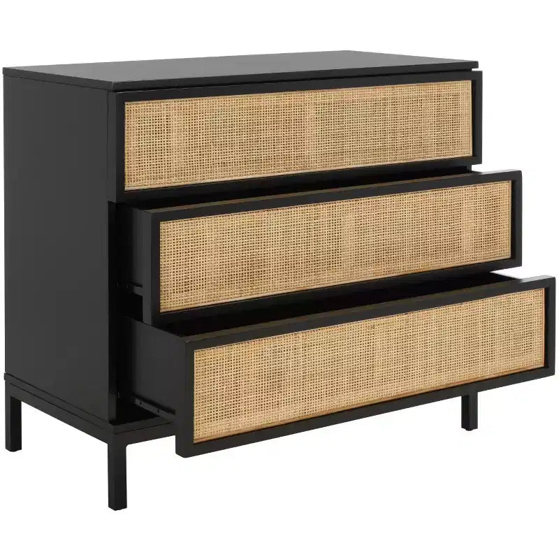 Commode 3 tiroirs en rotin Zadie - CHS5004 - Safavieh